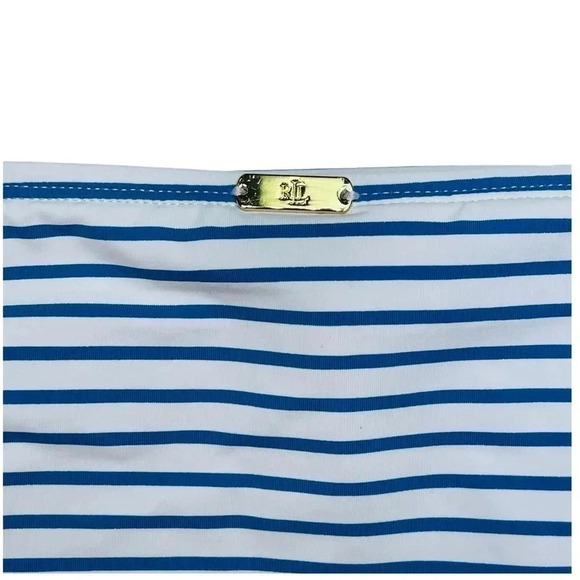 Lauren Ralph Lauren Striped Hipster Womens Bikini Swim Bottom Size 12 - Picture 8 of 10